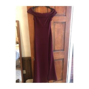 Off the shoulder formal dress